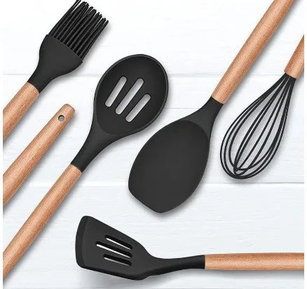 Kit de Colheres de Silicone 12 Peças