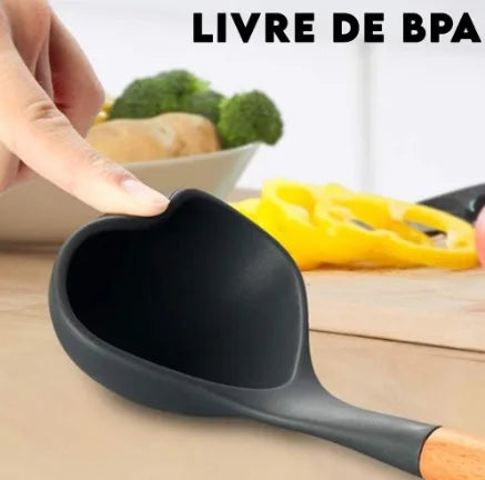Kit de Colheres de Silicone 12 Peças