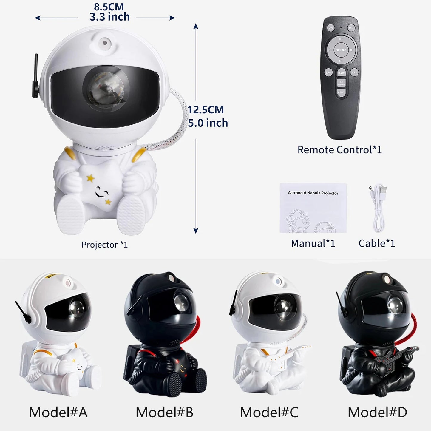 Astronauta Projetor de Galáxia